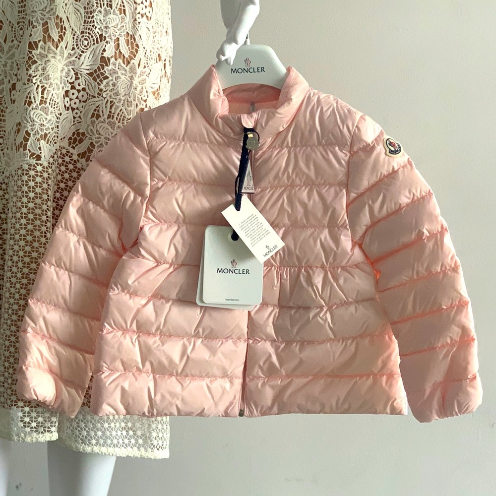 Moncler pink Joelle Giubbotto Down Puffer Jacket